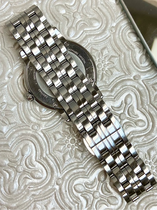 Bulova Accutron Pemberton Swiss Made Diamond Accented Bezel Dial Stainless Watch